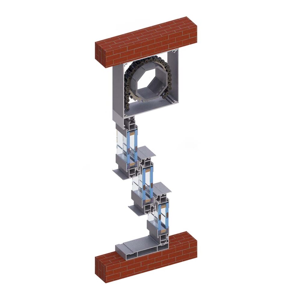 GSAL 100 Motorized Vertical Sliding System | Amanos System